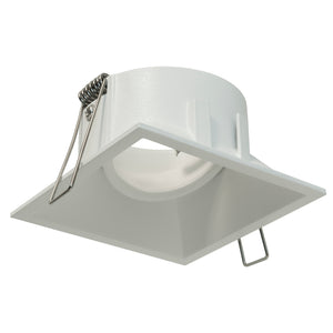 Faretto incasso retrocesso foro 85mm LED 8W GU10 quadrato lampada soffitto luci negozio 230V COLORE BIANCO LUCE 6000K