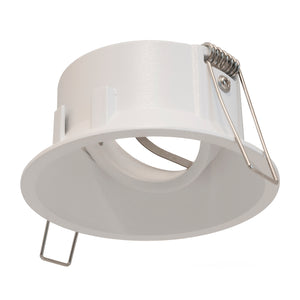 Faretto tondo retrocesso incasso foro 85mm lampada LED GU10 8W luci soffitto ingresso negozio vetrine 230V BIANCO 4000K