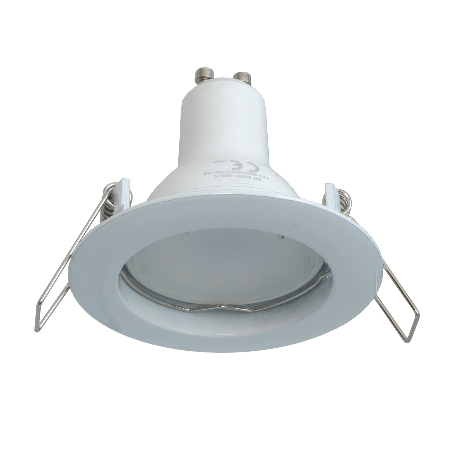 Faretto lampada LED 8W luce diffusa 150 gradi incasso tondo GU10 foro 6cm 220V COLORE BIANCO LUCE 6000K