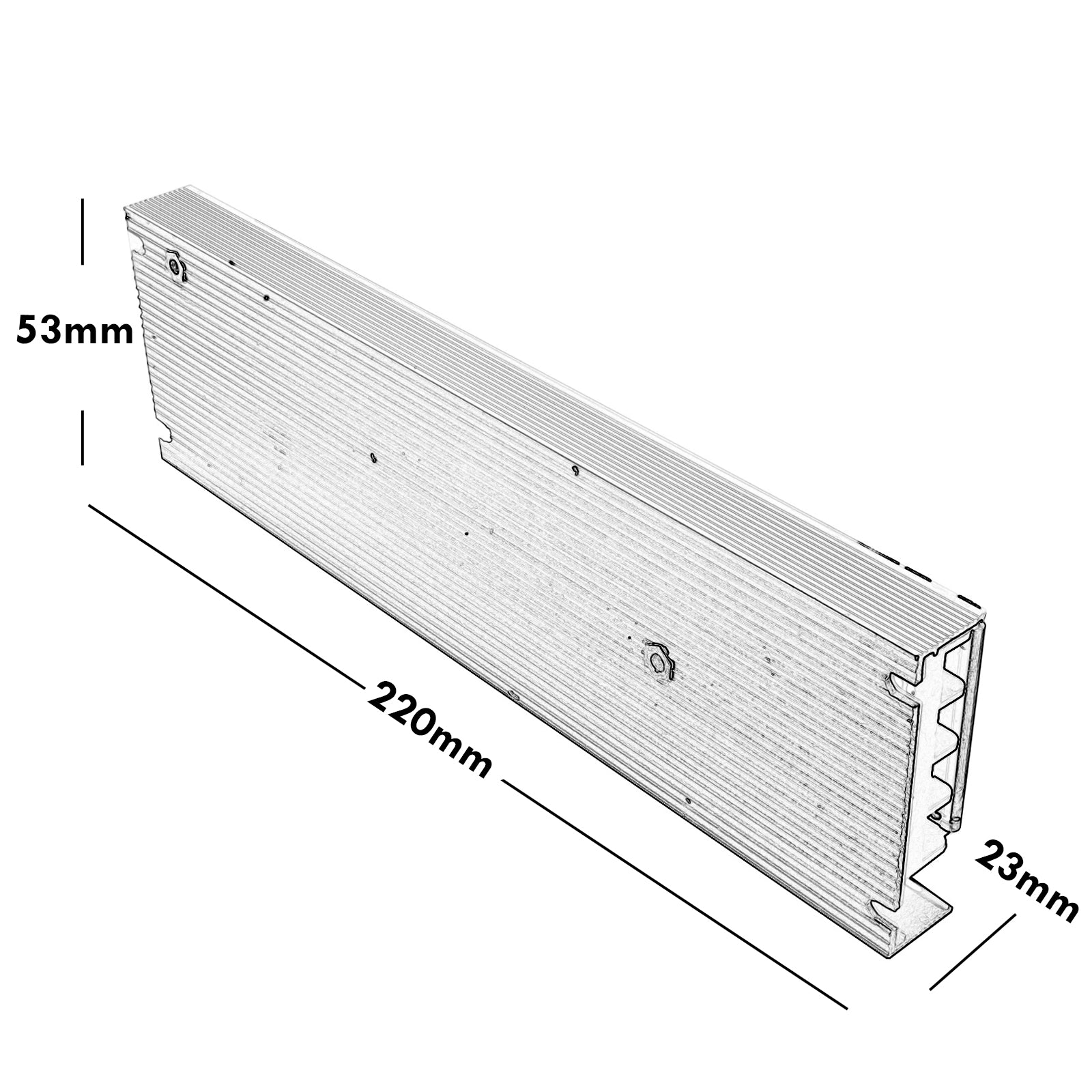 Alimentatore stabilizzato 150W slim trasformatore strisce LED 6.25A 230V a 24V strisce LED