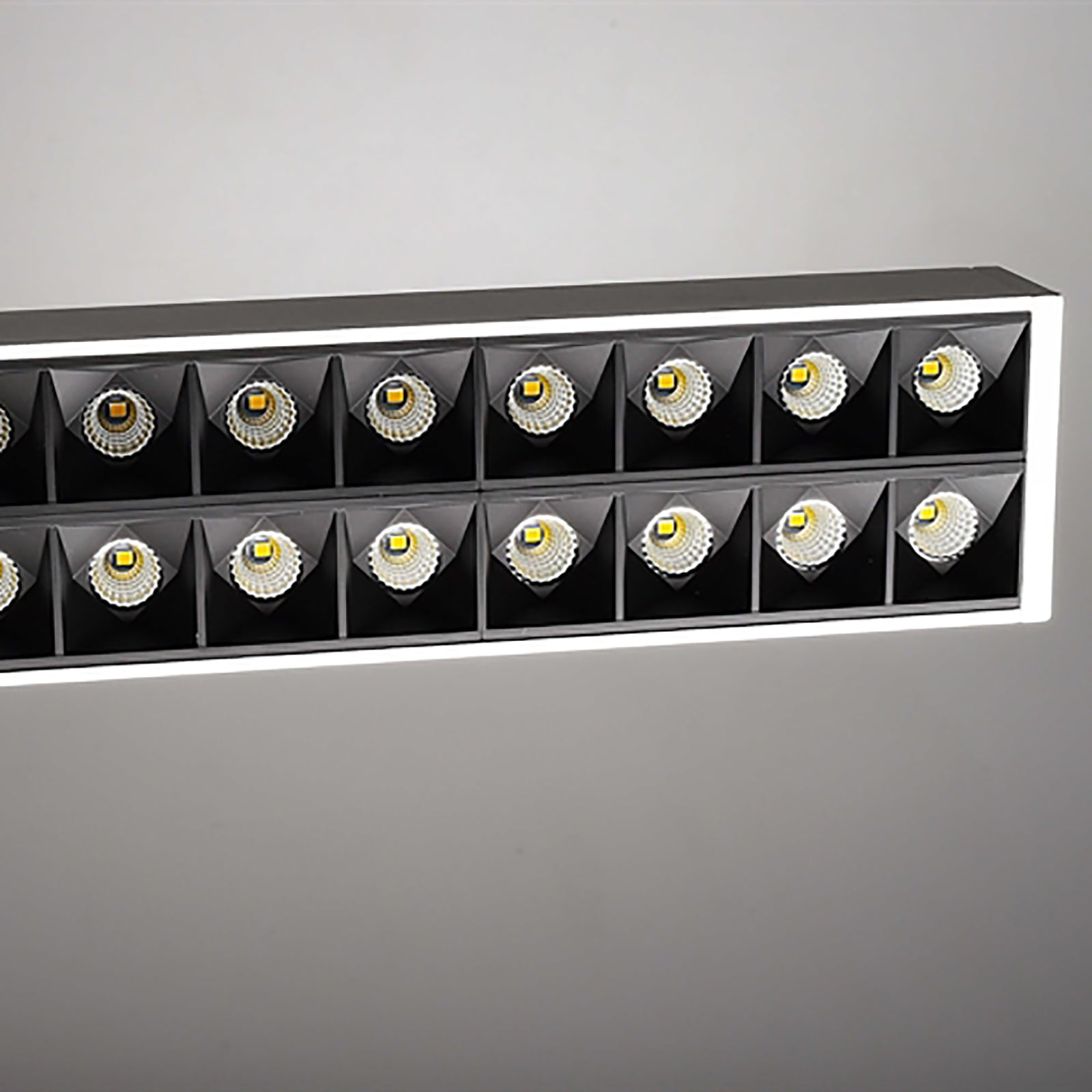 Office Three Lampada sospensione LED 58W pendente dimmerabile doppia emissione luce ufficio 4000K DALI 2.0 230V BIANCO