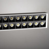 Office Three Lampada sospensione LED 58W pendente dimmerabile doppia emissione luce ufficio 4000K DALI 2.0 230V BIANCO