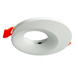 Portafaretto bianco incasso 65mm moderno luce decentrata soffitto LED GU10 GU5.3 COLORE BIANCO