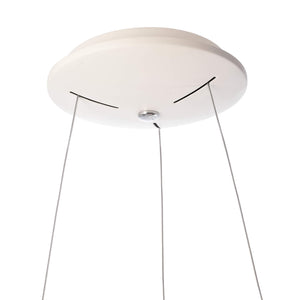 SCULPTORIS 60 Lampadario moderno cerchio bianco LED 40W lampada pendente luce diffusa tavolo cucina 230V 60cm 4000K