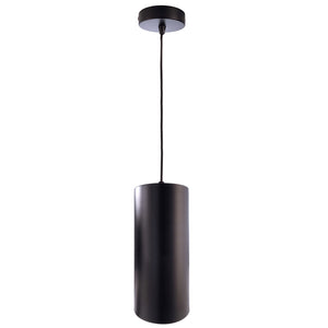 Lampadario moderno E27 pendente cilindro LED luce tavolo soggiorno bar 230V COLORE NERO