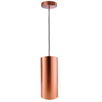 Lampadario moderno E27 pendente cilindro LED luce tavolo soggiorno bar 230V COLORE RAME