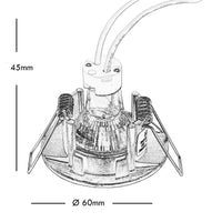 KIT professionale 2pz luce cappa coppia faretti LED 8W lampada incasso 4cm 12V GU4 mensole mobili cucina camper 4000K