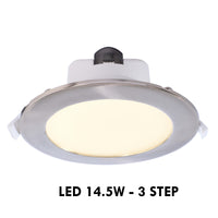 Faretto pannello incasso 12cm 3 step LED 15W 3 in 1 luci soffitto ingresso 230V