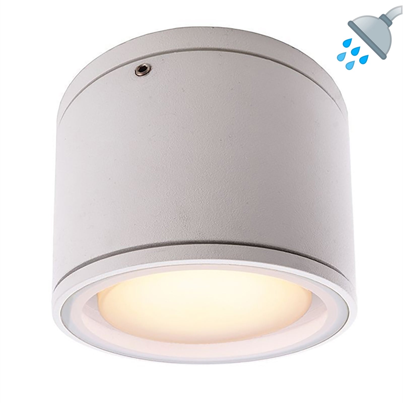 Faretto soffitto box doccia bagno turco sauna lampada parete LED supporto lampade GX53 230V TONDO BIANCO SENZA LAMPADA