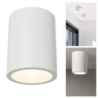 Plafoniera LED GU10 gesso faretto cilindro soffitto luci salotto salone cucina