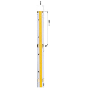 Striscia flessibile LED COB lineare lama luce continua profili 70W 12V 5M 7000lm 4000K