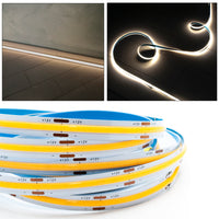 Striscia flessibile LED COB lineare lama luce continua profili 70W 12V 5M 7000lm 4000K