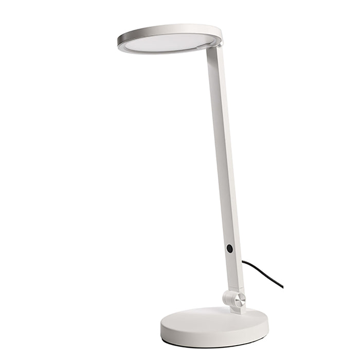 Lampada LED 10W da tavolo scrivania ufficio 3000K orientabile inclinabile 230V BIANCO