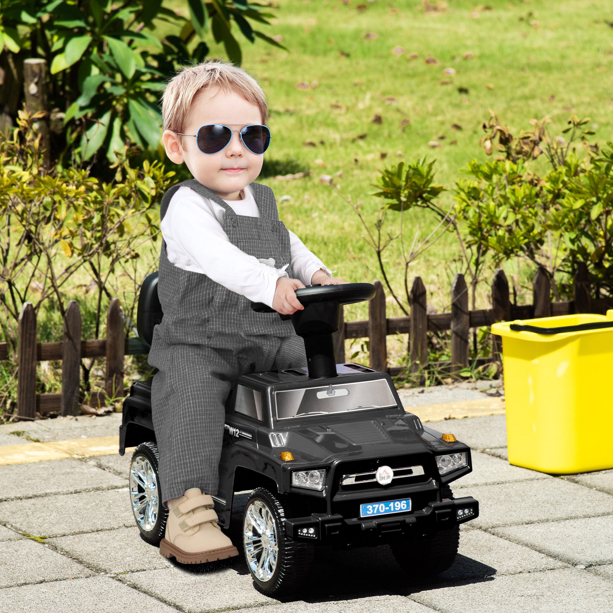 Auto Macchina Cavalcabile per Bambini Fuoristrada Nera