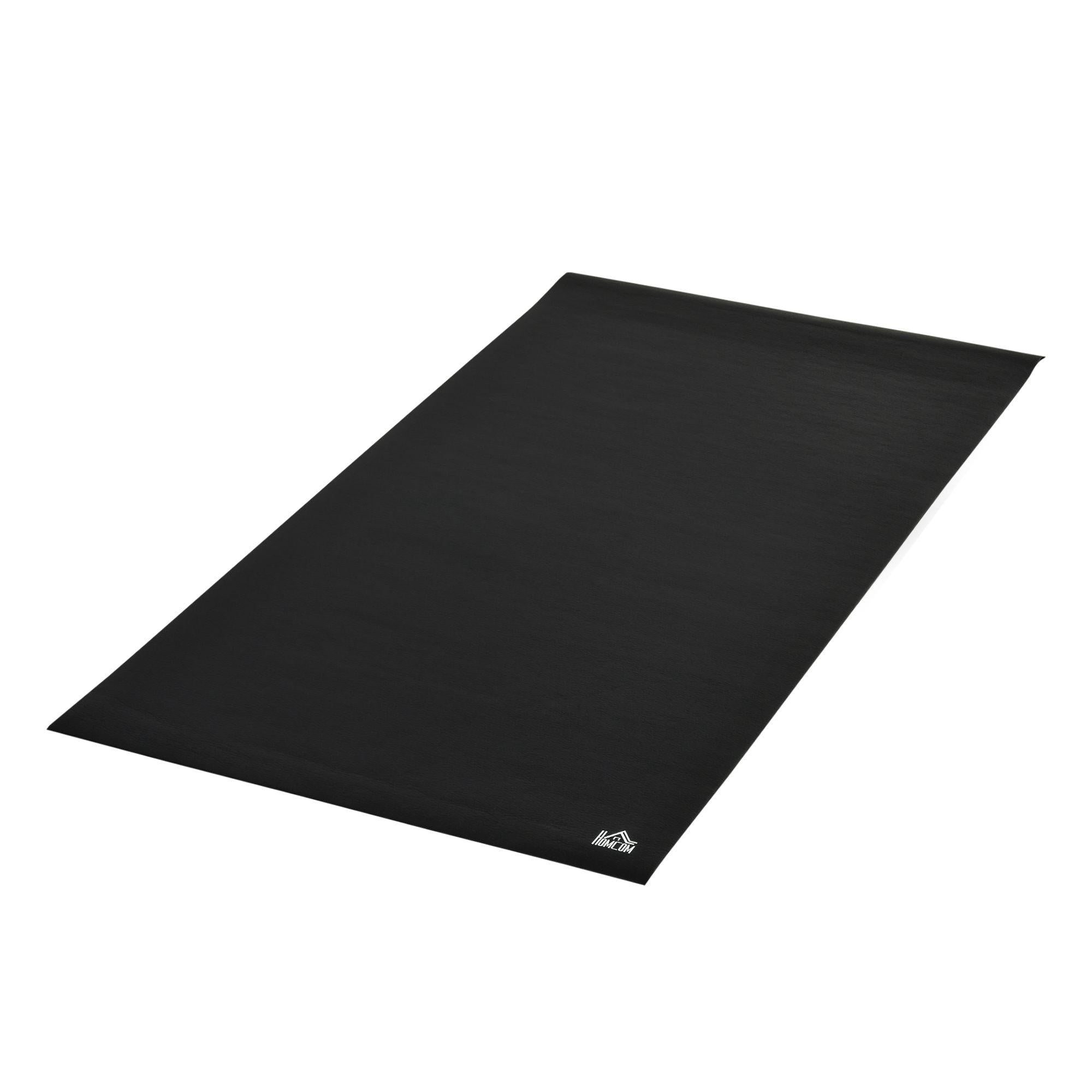 Tappeto Palestra Ammortizzante 180x90x0,6 cm in PVC Nero