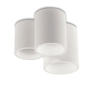 Plafoniera LED GU10 3 luci cilindro lampada gesso soffitto casa ufficio 230V