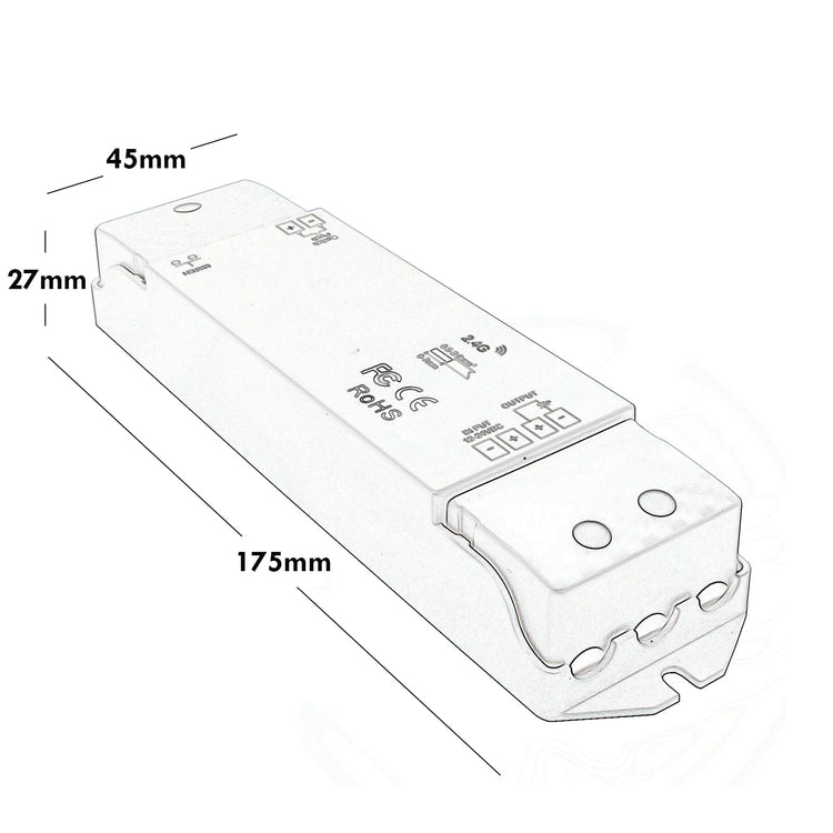 Amplificatore ripetitore di segnale tensione 12V 24V 15A strisce LED monocolore