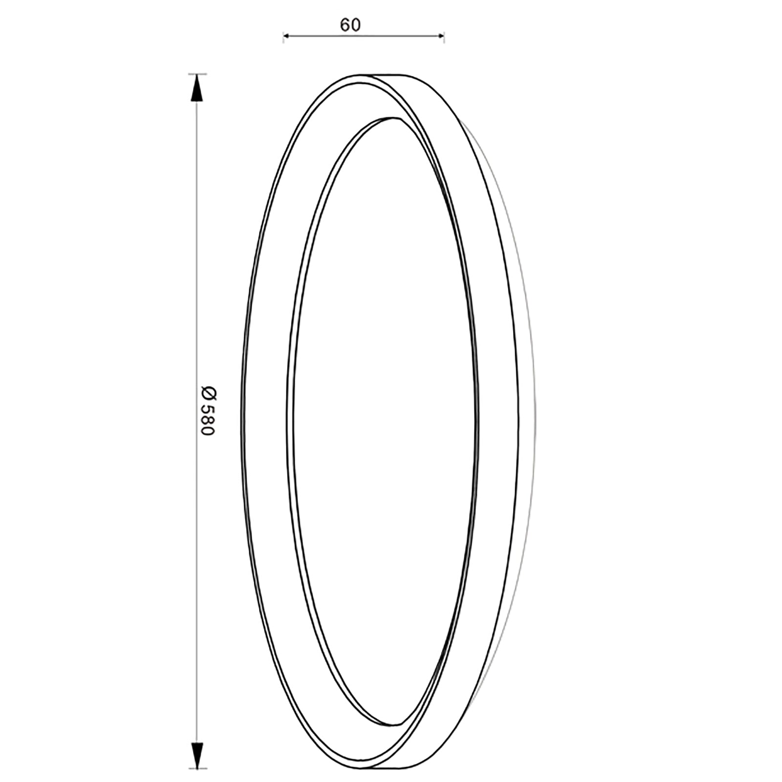 Merope 400 plafoniera tonda LED CCT 30W 3000K 4000K lampada luce soffitto parete ufficio studio 230V 38cm COLORE SILVER