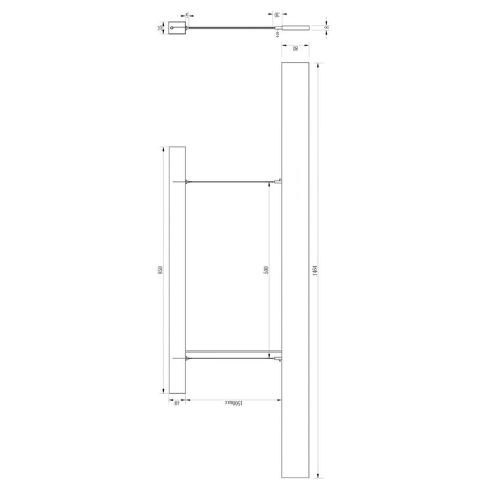 Lampadario pendente sospensione moderna LED 42W lampada luce ufficio negozio studio 230V RA90 BIANCO