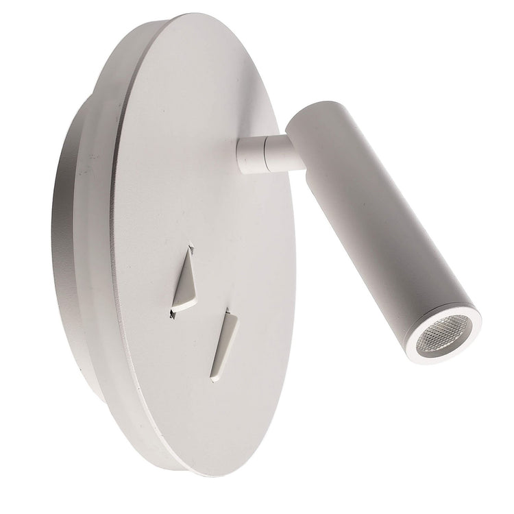 Applique lampada parete muro doppia accensione LED 8W luce lettura orientabile camera letto albergo hotel 230V BIANCO