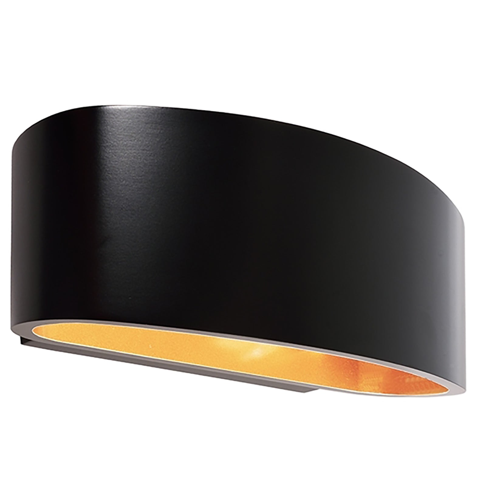 Applique LED moderna in alluminio pressofuso lampada muro doppia luce G9 220V COLORE NERO