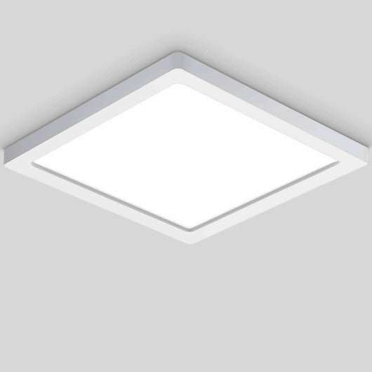 Plafoniera LED soffitto lampada parete muro 25W resa 250W luce interni ripostiglio bagno 230V QUADRATA LUCE FREDDA 6400K