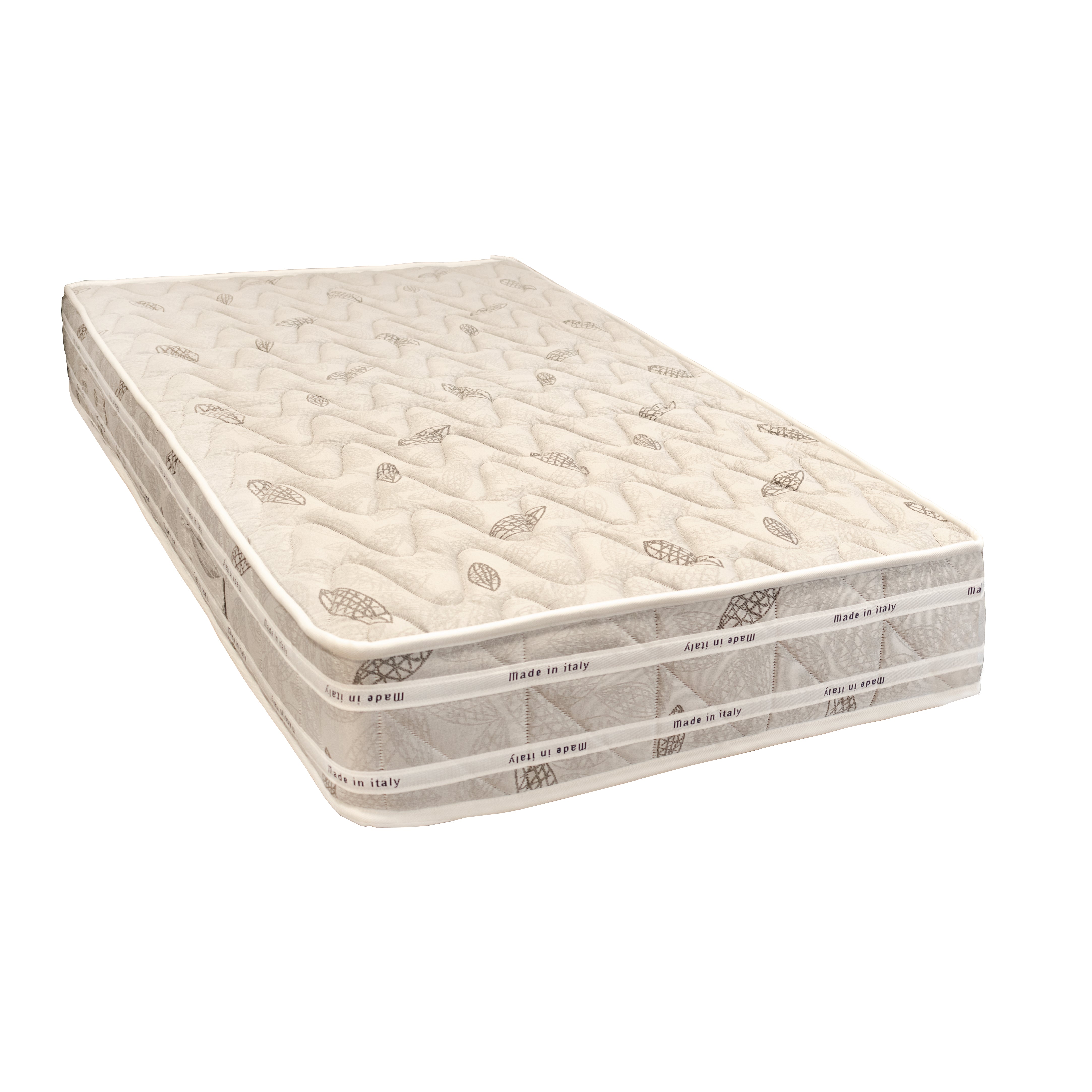 Materasso per Letto Singolo in memory foam H22cm waterfoam Bianco Anallergico ed Antiacaro 95x190 H 22cm