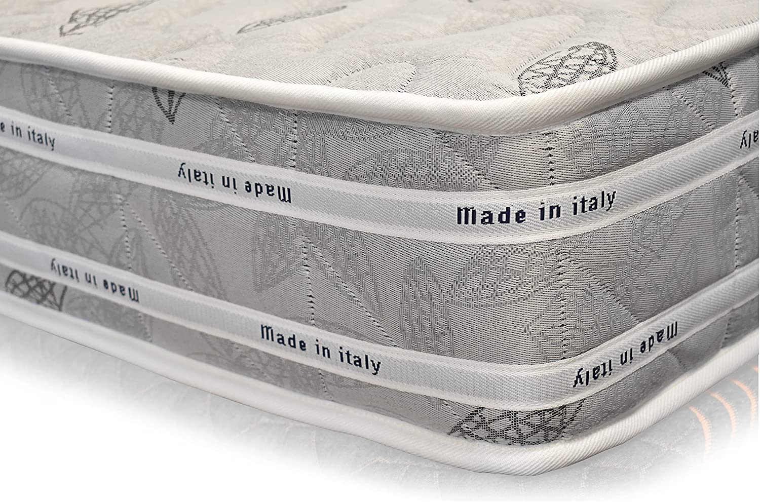 Qualydorm Materasso Singolo Ortopedico in Waterfoam Letto 90x200 Una piazza Altezza 18 Cm Certificato Oeko-Tex