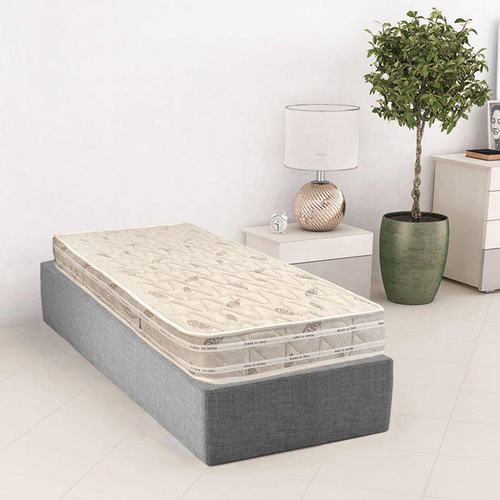 Materasso Singolo in Memory e Poliuretano H22cm Bianco Antiacaro 100x200 H 22cm Letto Francese 