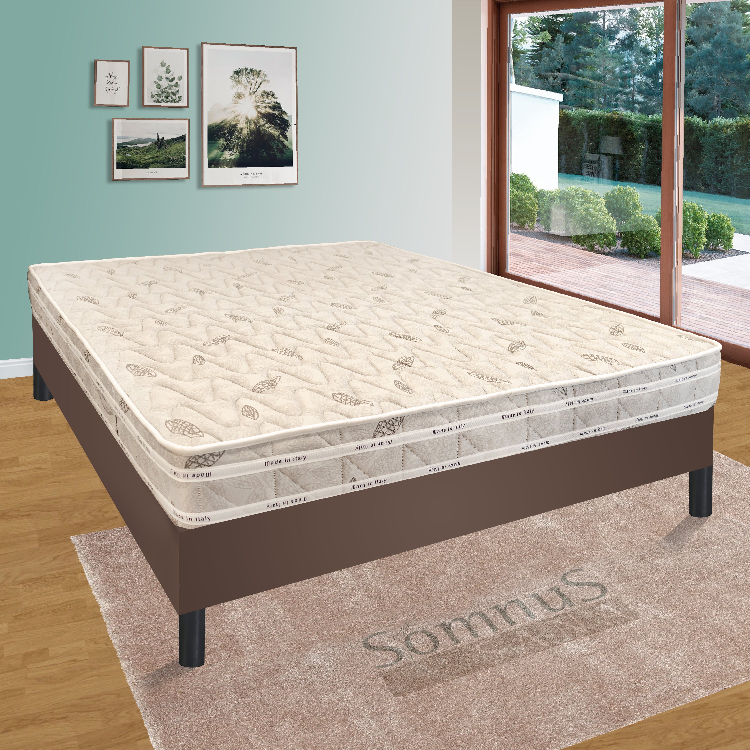 Materasso Letto Piazza e Mezza Misura Personalizzata in waterfoam H18 Poliuretano Bianco Anallergico Antiacaro 125x195