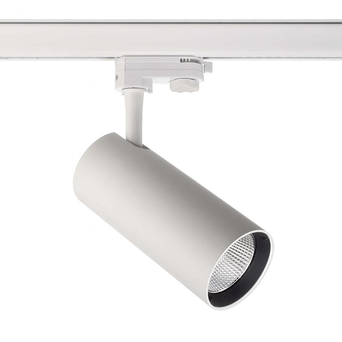 FARETTO LED ORIENTABILE TRACK BINARIO TRIFASE 20W LUCE SPOT INTERNI NEGOZIO VETRINE 230V BIANCO 3000K