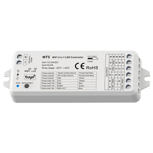 Faretto KIT SMART WiFi cromoterapia IP65 LED 6W multicolore 24V Alexa Google alimentatore RGBW 4000K BIANCO KIT 2pz