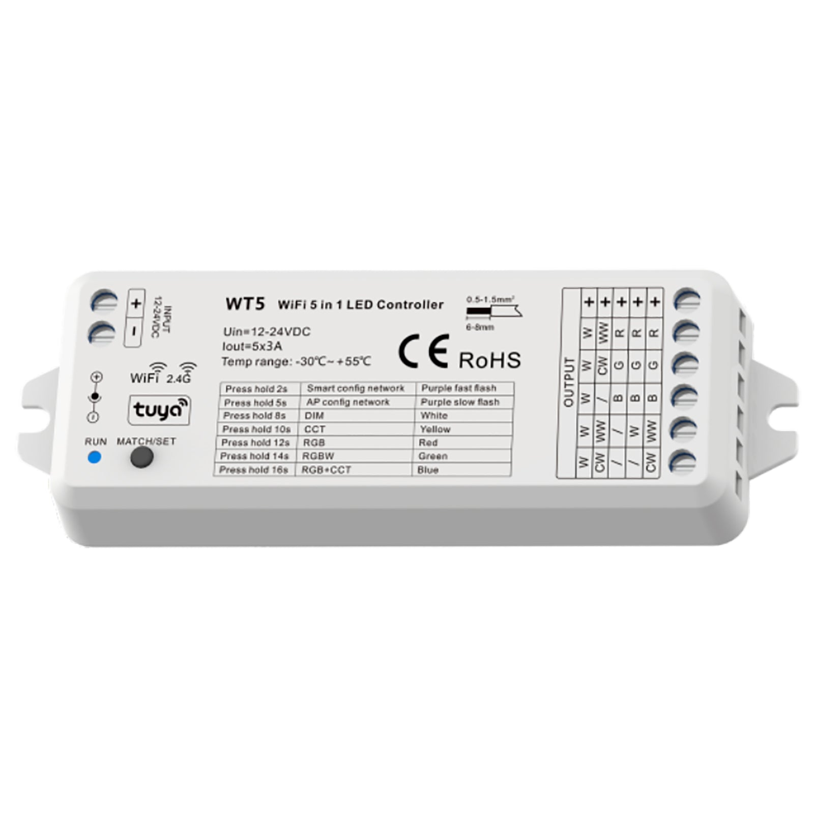 Faretto SMART WiFi cromoterapia IP65 doccia LED6W multicolore 24V Alexa Google alimentatore RGBW 4000K SPAZZOLATO 3pz