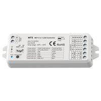 Faretto KIT SMART WiFi cromoterapia IP65 doccia LED 6W multicolore 24V Alexa Google alimentatore RGBW 4000K BIANCO 3pz