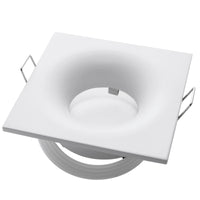 Porta faretto bianco IP65 box doccia bagno turco sauna incasso 70mm supporto luci LED GU10 MR16 GU5.3 QUADRATO