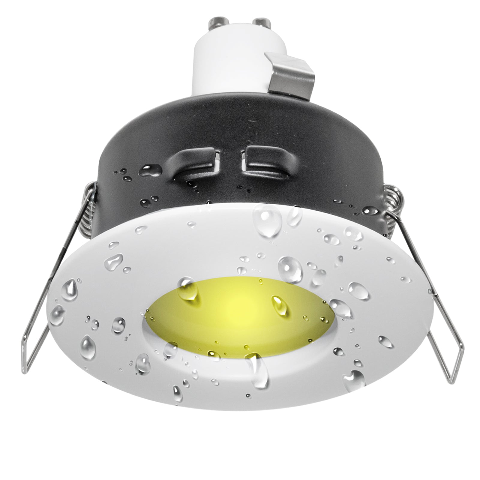 Faretto incasso cromoterapia IP65 LED 6W GU10 box doccia lampada luce multicolore 230V RGB 6000K COLORE BIANCO