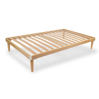 Rete Ortopedica per materasso 125x200 Alta 47 cm Letto una Piazza e Mezza in legno di faggio 