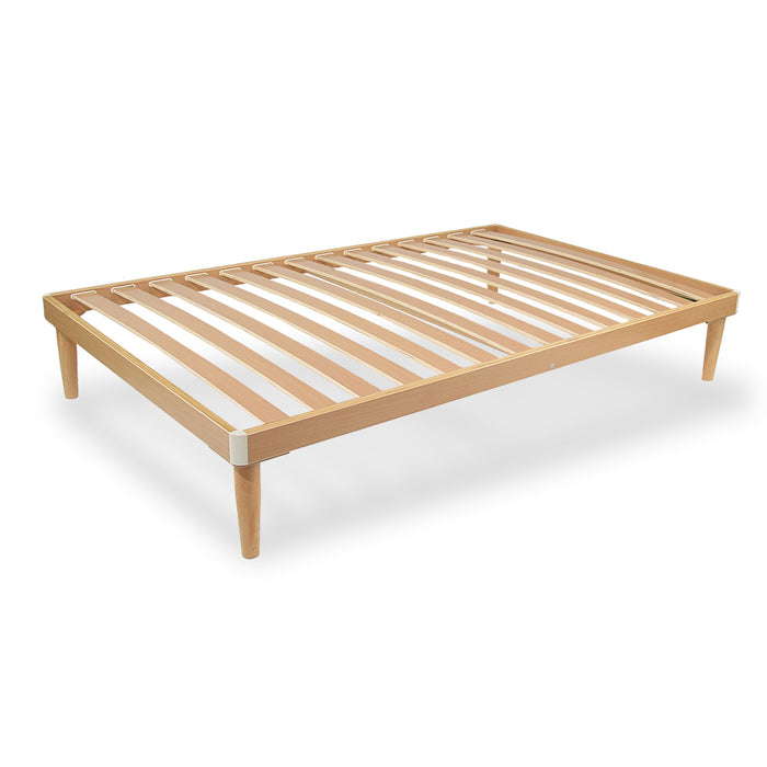 Rete Ortopedica per materasso 125x185 Alta 47 cm Letto una Piazza e Mezza in legno di faggio 