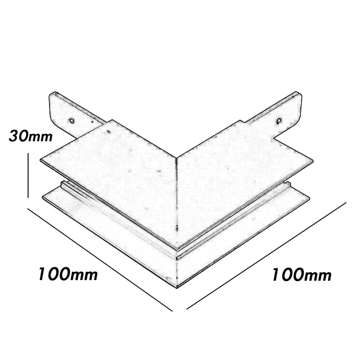 Connettore L esterno giunto angolare verticale per binario track magnetico 48V