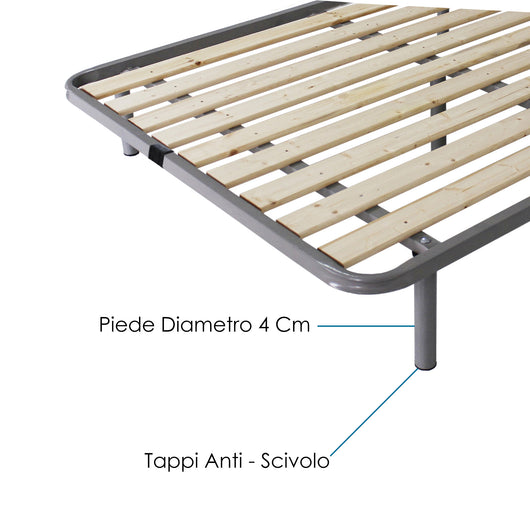Rete Ortopedica a Tavole per Materasso Matrimoniale Misura 160x200 h35 - 5 Piedi
