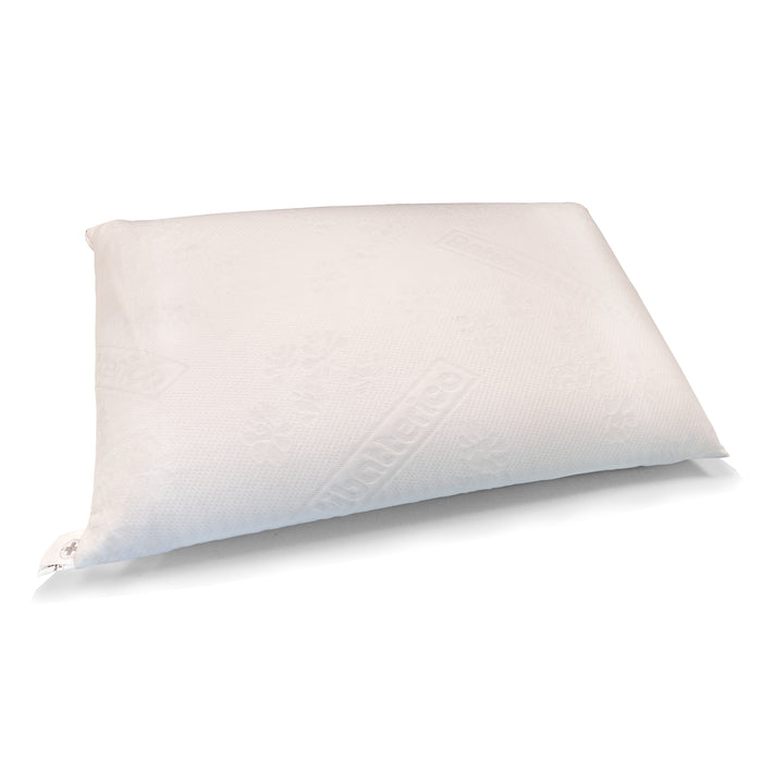 Qualydorm Cuscino Cervicale Ortopedico in Memory Foam con Fodera NON Sfoderabile in Anti Batterico Saponetta 40x70 H15