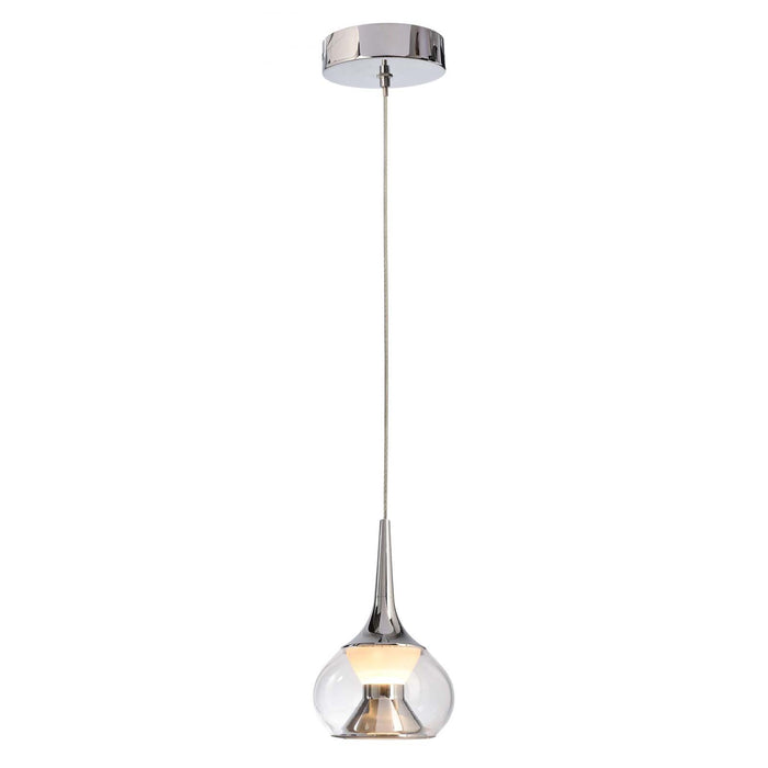 Lampada pendente vetro LED 5W 3000K lampadario sospensione luce tavoli bar pizzeria 230V