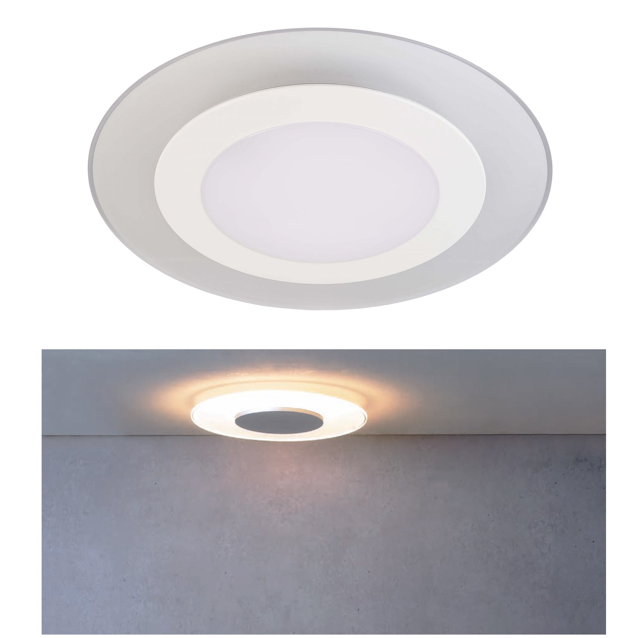 Plafoniera soffitto ORBIT lampada moderna LED 20W luce bagno ufficio ripostiglio 230V LUCE CALDA 3000K