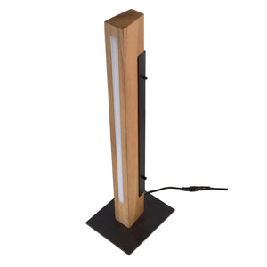 Lampada da tavolo LED 7W dimmerabile legno quercia luce scrivania ufficio studio 230V MADERA