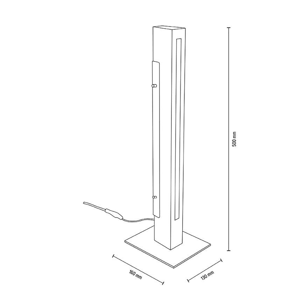 Lampada da tavolo LED 7W dimmerabile legno quercia luce scrivania ufficio studio 230V MADERA