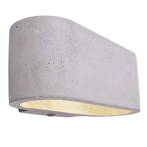 Applique parete LED G9 lampada cemento pietra grigio doppio fascio luminoso ingresso negozio ufficio 230V