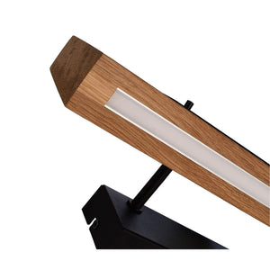 Applique legno quercia lampada parete LED 9W luce dimmerabile muro ufficio studio ingresso 230V MADERA