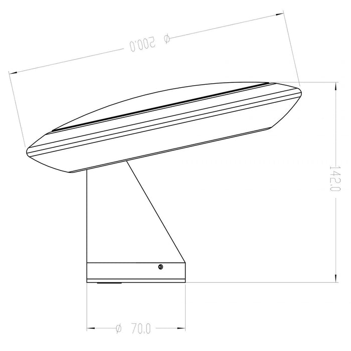 BERMUDA Applique lampada circolare LED 10W IP65 luce 360 gradi parete muro giardino ingresso scale balcone garage 230V