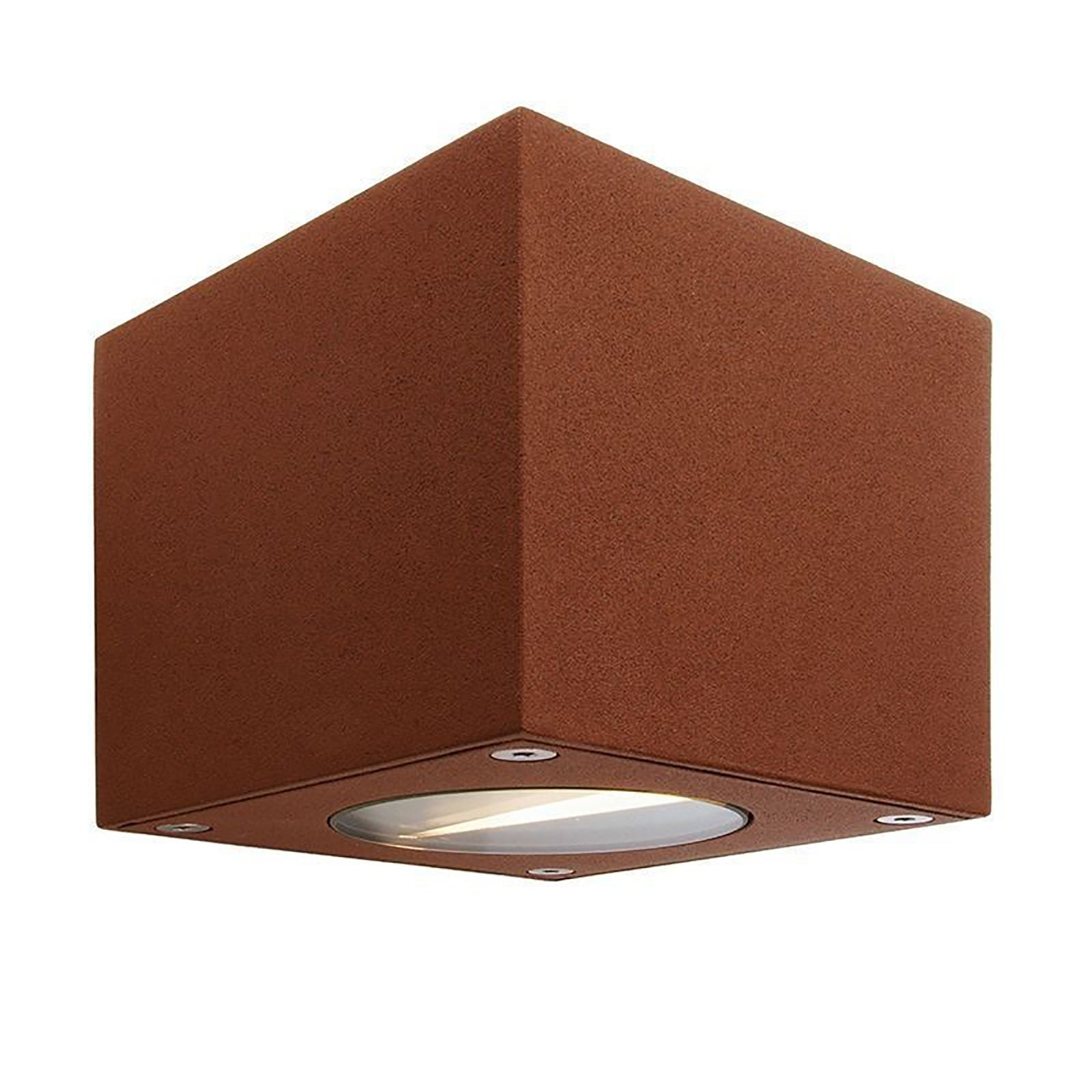 Cubodo Applique cubo LED 6W lampada impermeabile doppio fascio luce angolo regolabile balcone 230V COLORE MARRONE