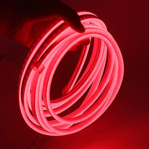 Striscia LED neon flessibile flex ribbon impermeabile 12V luce esterni decorazione insegne tubo luminoso IP65 ROSSO